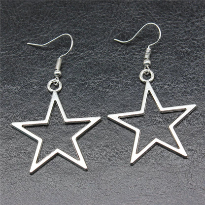 Vintage Star Drop Dangle Earrings | Women's Fashion Jewelry