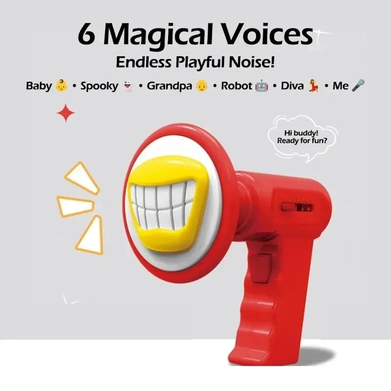 Children's Voice Changing Toy with 6 Sound Effects Role Playing Voice Speaker Handheld Amplifier Parody Fun Toy