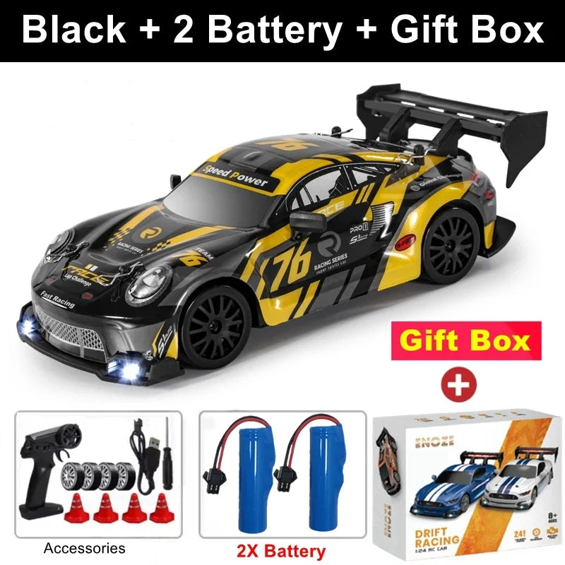 4WD RC Drift Car Remote Control GTRPRO AE86PRO Model 4x4 Racing RTR Radio Truck Vehicle Toy Gift for Boy Girl Children Kid Adult