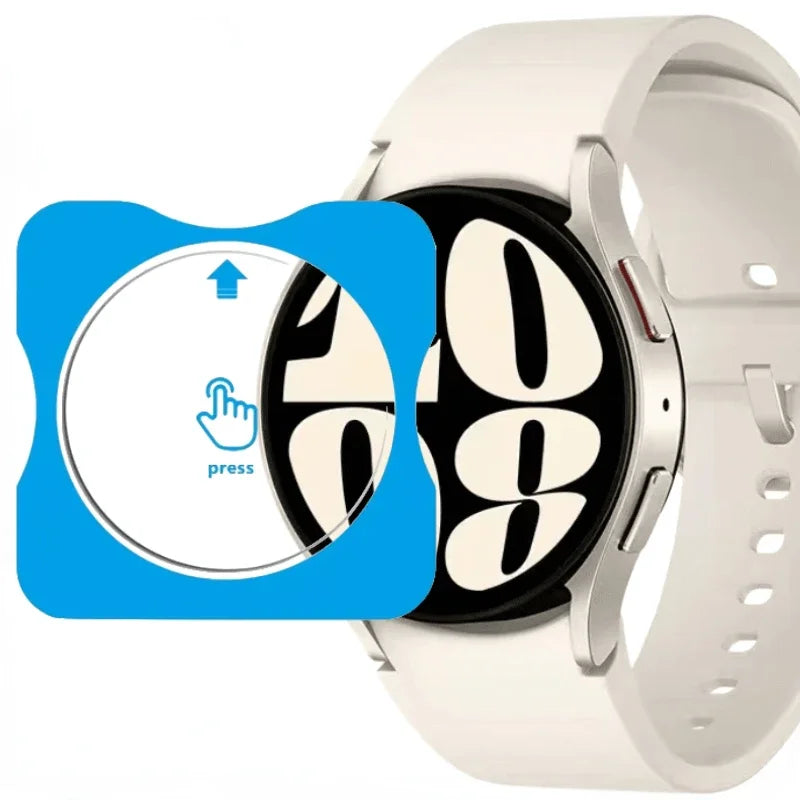 Tempered Glass Film Quick Pasting For Samsung Galaxy Watch 8/7/6/5/4 40mm 44mm Ultra 47mm Protective Screen Film Watch 8 Classic