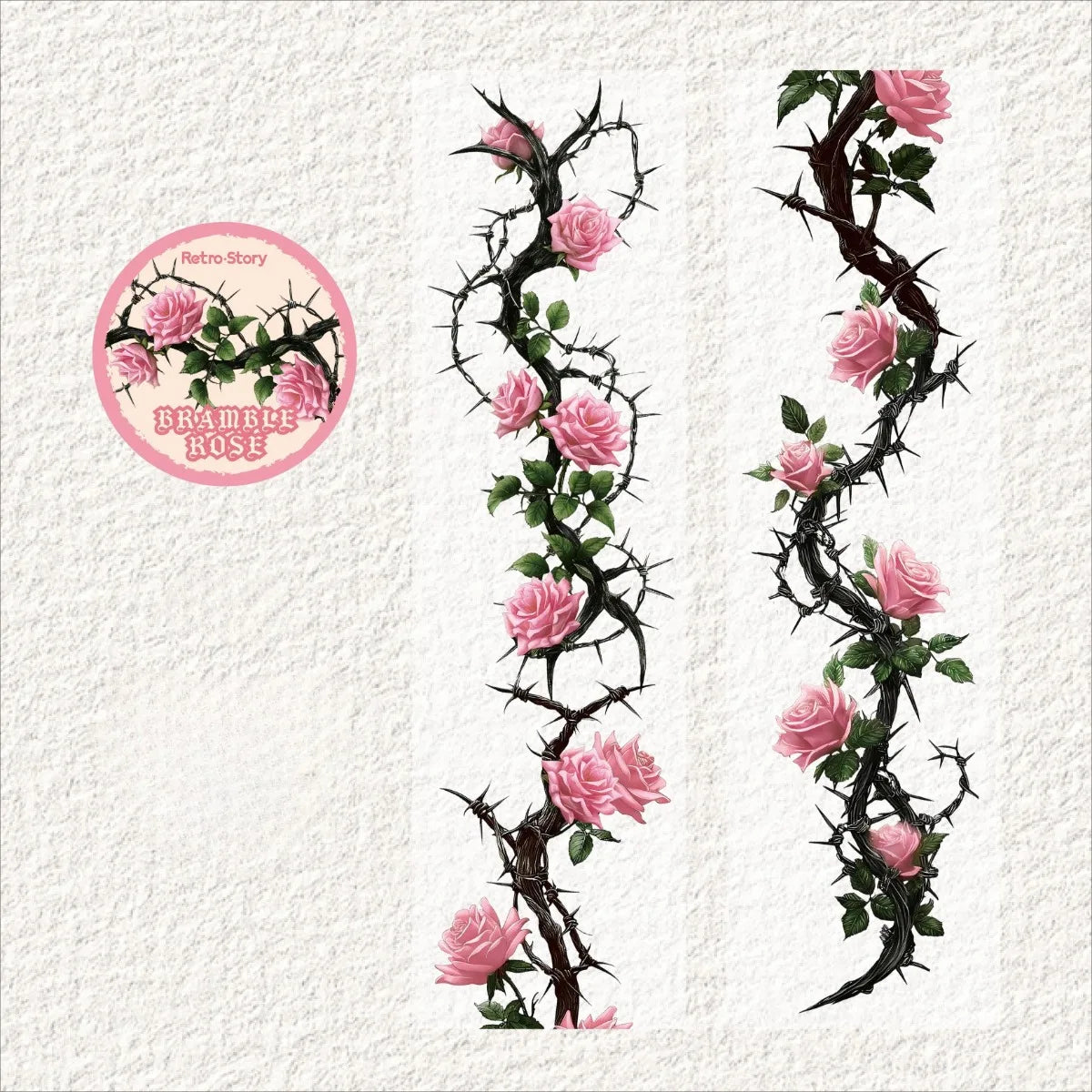 Floral Theme Decorative Adhesive Tapes | Scrapbooking and Craft Stickers