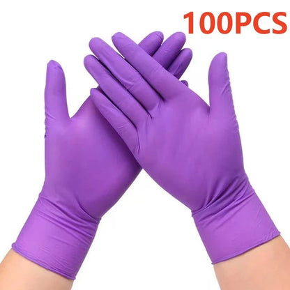 Fuchsia Nitrile Disposable Gloves – 20/100PCS, 3-mil, Powder & Latex Free, Household, Cooking, Kitchen & Esthetician Use