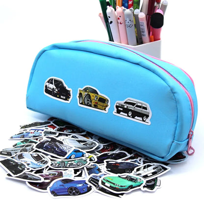 Retrofit Racing Car Graffiti Stickers | Waterproof Decal Set for Laptop, Guitar, Luggage, Bike, Skateboard