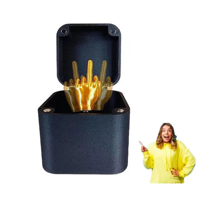 Middle Finger In A Box Out Of The Box Pop-up Middle Finger Gift Box Christmas Gift Boxs Novelty Creative Decor Gifts For Men Kid