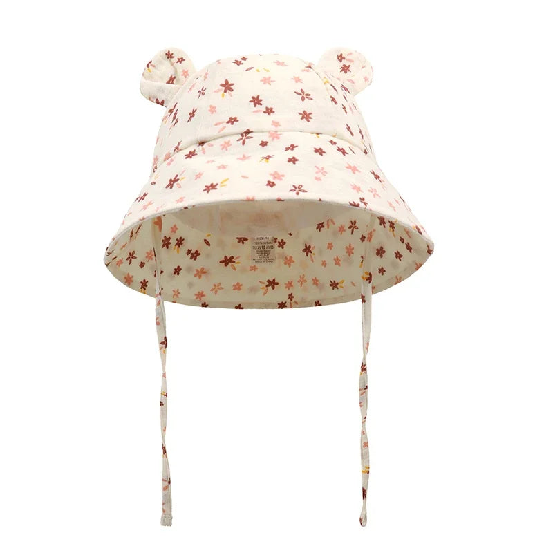 Muslin Baby Sun Hat for Toddlers | 100% Cotton Cartoon Kids Cap