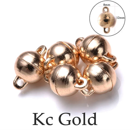 Heart Round Magnetic Clasps Set | DIY Jewelry Connector Charms