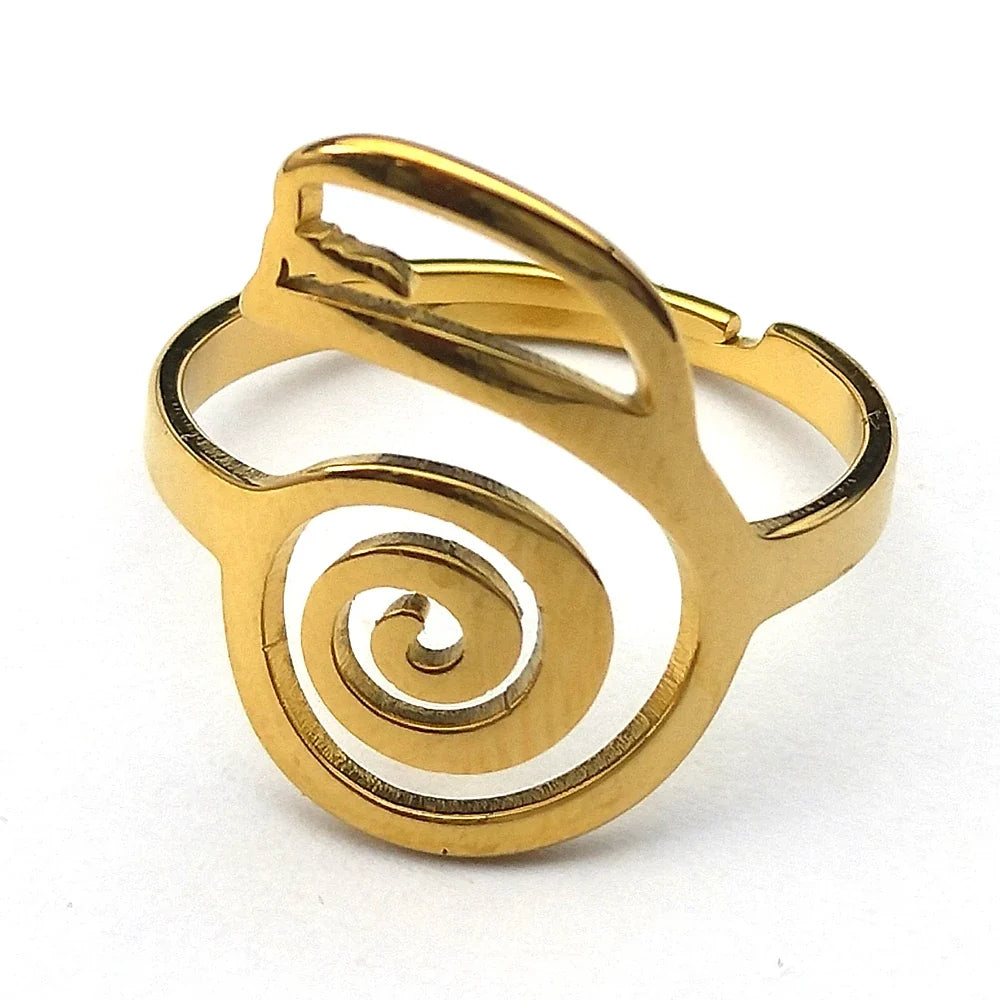 Dai Ko Myo Stainless Steel Pendant Necklace | Gold Color Master Reiki Symbol Jewelry