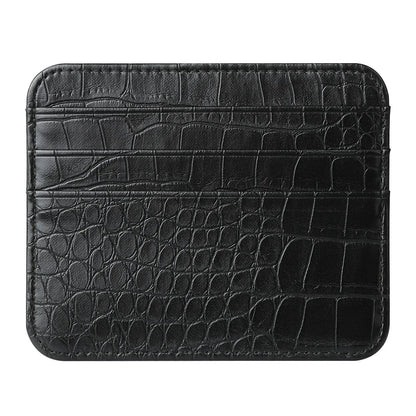 Slim Thin Mini ID Card Holder | PU Leather Credit Card Case for Men and Women