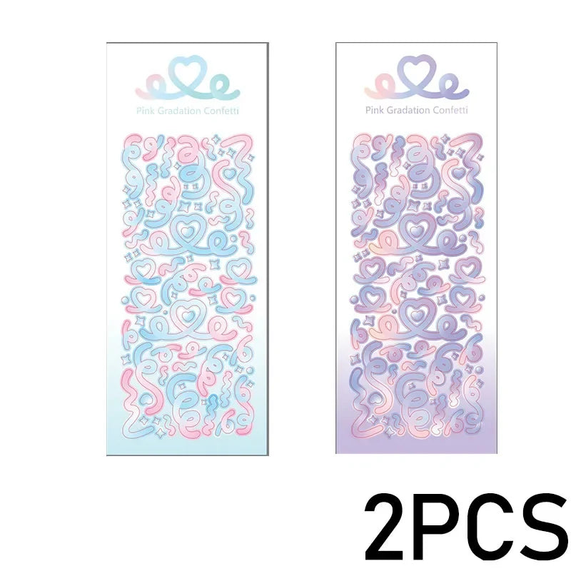Cute Decorative Paper Stickers for Photocards and Scrapbooking | Kawaii Toploader Sticker Pack