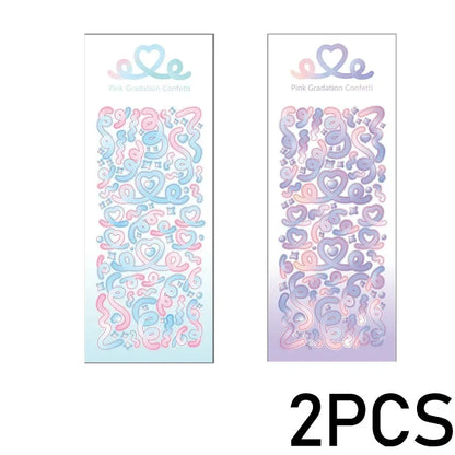 Cute Decorative Paper Stickers for Photocards and Scrapbooking | Kawaii Toploader Sticker Pack