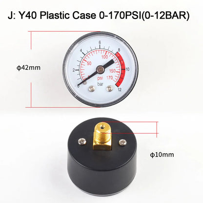 1pc Pressure Gauge for Air Compressor | Power Tool Replacement Accessory