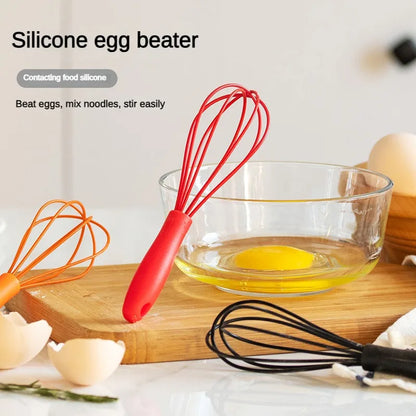 Mini Silicone Egg Beater | Manual Cream Whisk Baking Tool