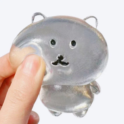 Self-Deprecating Bear Squeeze Toy | Kawaii Fidget Stress Relief Gift