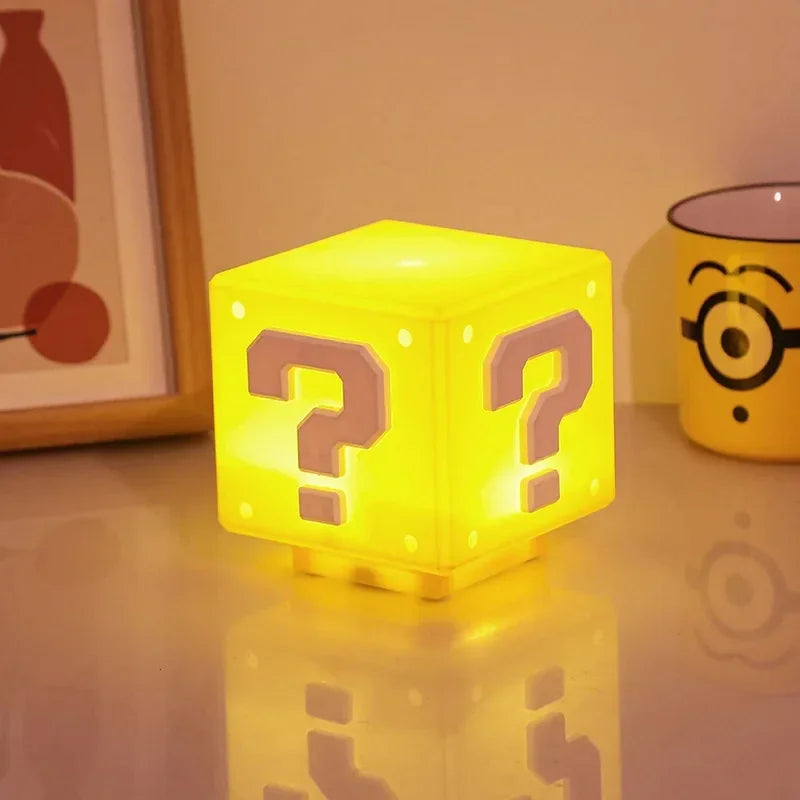 LED Question Mark Night Light With Music Anime Peripheral Children's Bedroom Bedside Lamp USB Rechargeable Gift