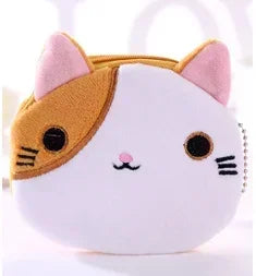 Cute Coin Purse with Keychain | Small Zipper Wallet for Change and Lipstick