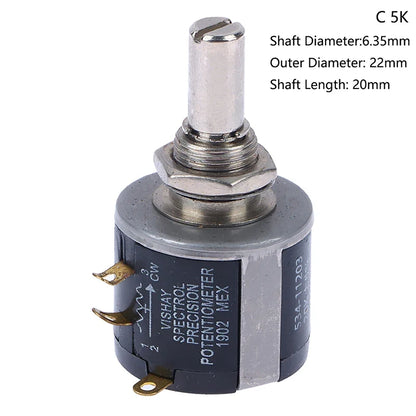 ZLinKJ 534 Series Wire Wound Potentiometer | Precision 2W Multi-Value Resistor