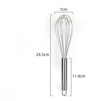 Egg Whisk Manual Egg Beater | Stainless Steel Kitchen Baking Utensil