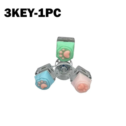 Mini USB LED Keyboard Fidget Keychain | Clickable Stress Relief Desk Toy with Light