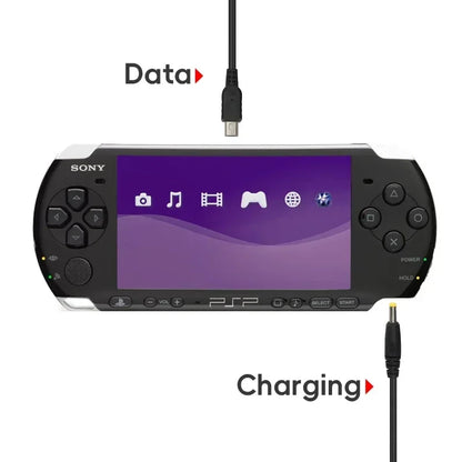 DATA FROG 2 in 1 USB Data Charger Cable for PSP 1000 2000 3000