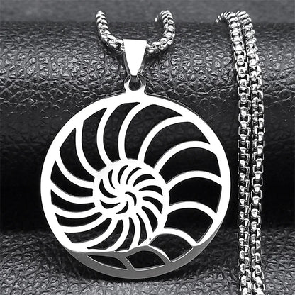 Dai Ko Myo Stainless Steel Pendant Necklace | Gold Color Master Reiki Symbol Jewelry