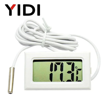 Mini LCD Digital Thermometer Hygrometer | Dual Probe Temperature Humidity Monitor