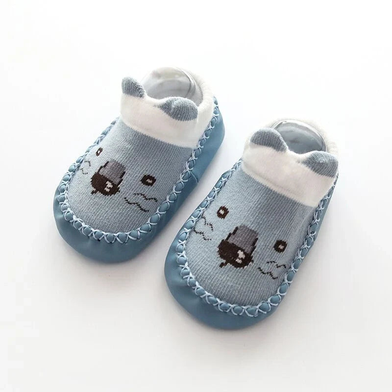 Baby Socks Slippers With Rubber Soles Girl Boy Infant Newborn Children Floor Socks Shoes Anti Slip Soft Sole Toddlers Indoor