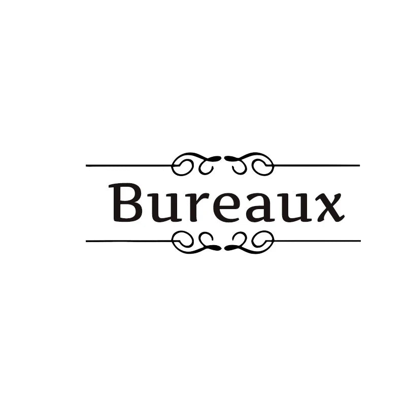 French Bathroom Toilet Sign Vinyl Sticker Decal | WC Entrance Sign Door Decal for France Home