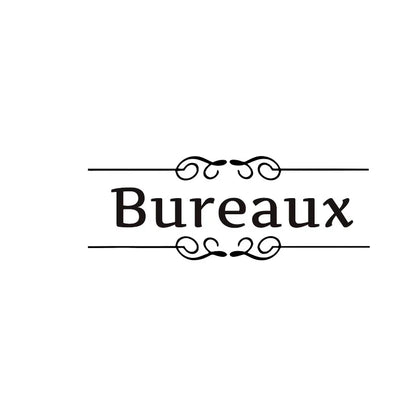 French Bathroom Toilet Sign Vinyl Sticker Decal | WC Entrance Sign Door Decal for France Home