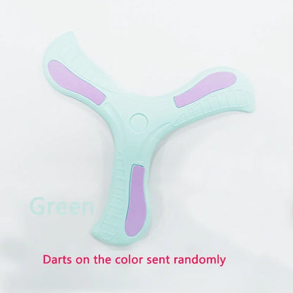 Children Boomerang Soft Three-leaf Cross Outdoor Toy Flying Disc Adult-kids Interactive Sports Toy for Puzzle Decompression Gift