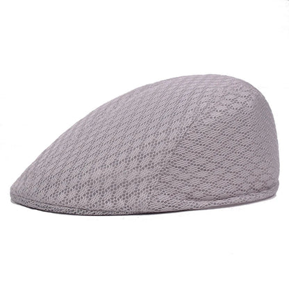 Summer Mesh Beret Hat | Unisex Newsboy Flat Cap for Casual Wear