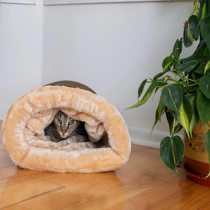 Autumn & Winter Cat Sleeping Bag - Warm, Semi-Enclosed Nest