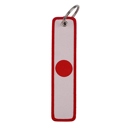 National Flags Embroidered Key Fob | Fashion Keychain Gift for Men and Women