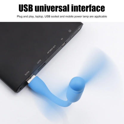 USB Mini Fan | Flexible Portable Phone Cooler for Travel