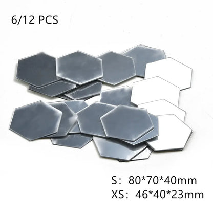 Hexagon Mirror Wall Stickers | Self-Adhesive Acrylic Mosaic Tile Decals for DIY Home Decor