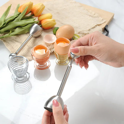 Egg Opener | Stainless Steel Egg Shell Cutting Knocker