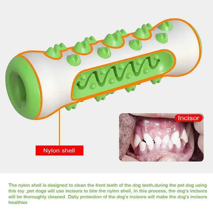Chew-Resistant Rubber Dog Toy for Dental Health