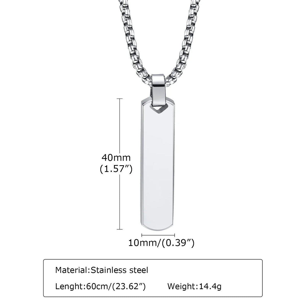 2pcs Vertical Layer Necklaces for Men | Waterproof Stainless Steel Cuban Chain Collar