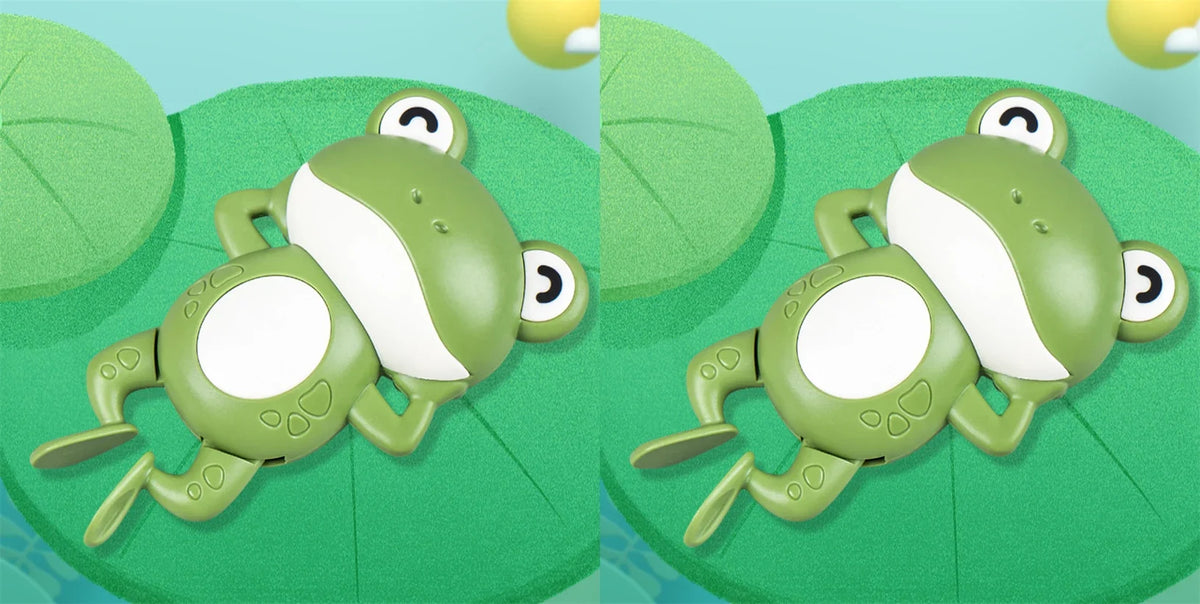 Clockwork Swim Frog Bath Toy | Toddler Bath Time Fun