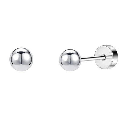Stainless Steel Crystal Stud Earrings Set | Star Heart Butterfly Cartilage Tragus Helix Piercing Jewelry