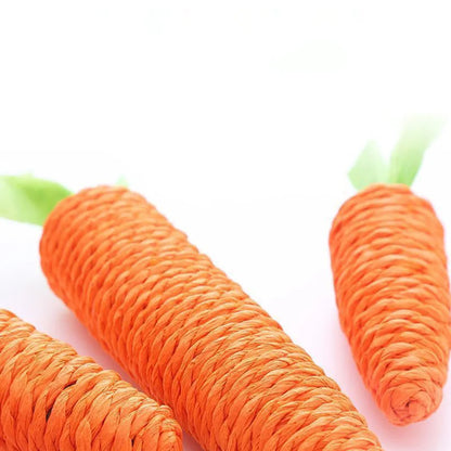 Sound Carrot Cat Toy | Teething & Anti-Bite Cuddle Stick for Cats