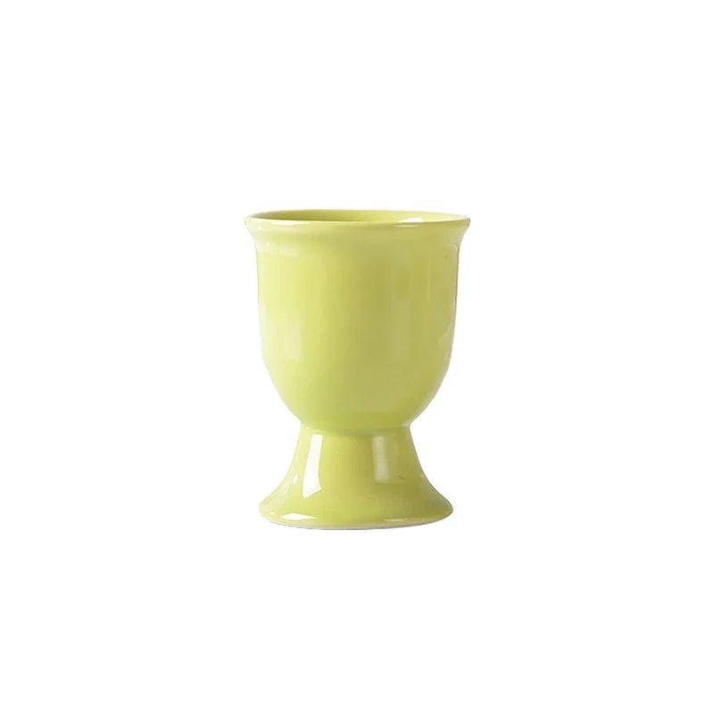Egg Cup Holders Candy Color | Ceramic Creative Serving Cups Breakfast