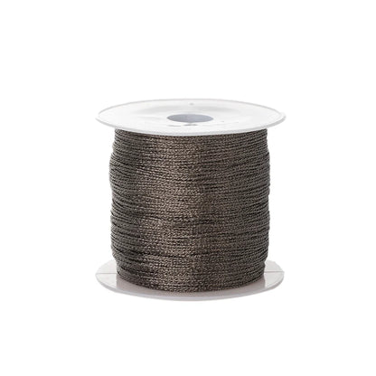 Metallic Beading Thread Cord – Rose Gold & Silver for DIY Jewelry