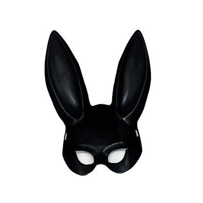 1pcs Black White Rabbit Mask Halloween Party Decoration Party Long Ears Rabbit Bunny Mask Costume Cosplay ﻿