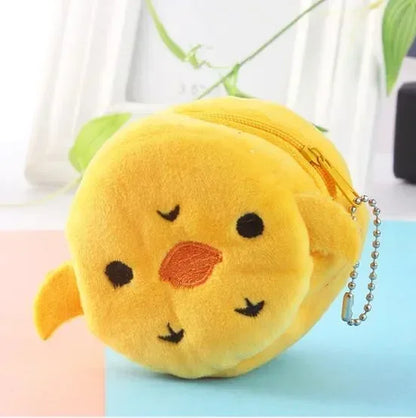 Cute Coin Purse with Keychain | Small Zipper Wallet for Change and Lipstick