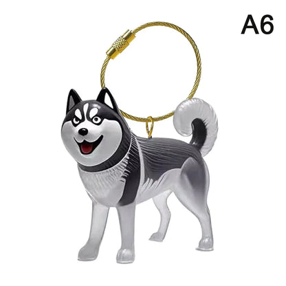 Pet Fur Keepsake Capsule Keychain | Clear Dog Hair Memorial Pendant for Pet Lovers