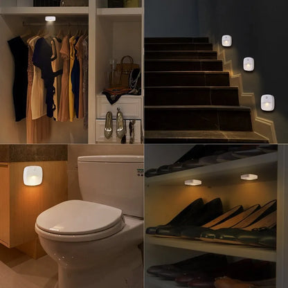 Smart Motion Sensor Night Light | EU Plug LED Wall Lamp for Home Safety