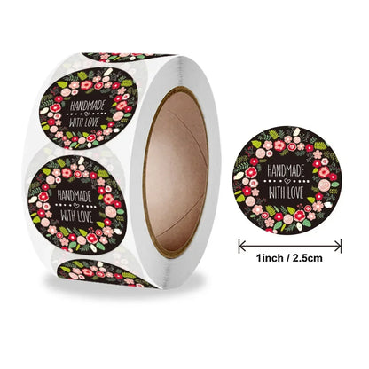 500pcs Handmade With Love Stickers | Baking Label Wedding Party Decoration Envelope Seal