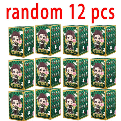 Demon Slayer Tanjiro Kamado Nezuko anime cartoon figure blind box creative personalized statue model ornament surprise gift box