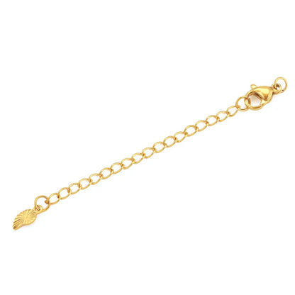 Stainless Steel Extension Tail Chains with Lobster Clasps | 10pcs Jewelry Findings