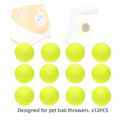 Tennis Balls for Dogs – 2-Inch Small Dog Balls Compatible with Automatic Ball Launchers (12 Pack)